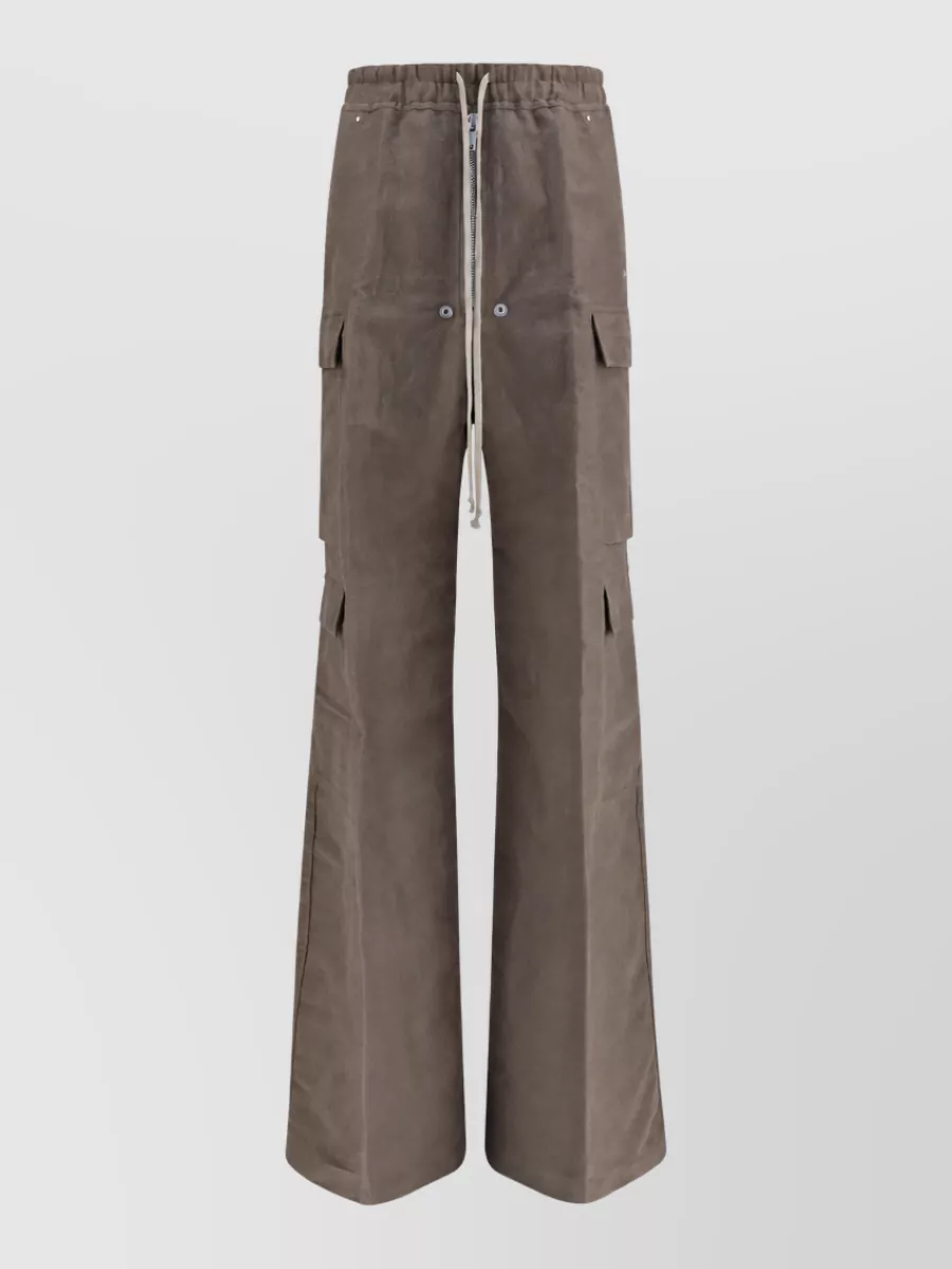 Rick Owens Wide-leg drop-crotch cargo trousers