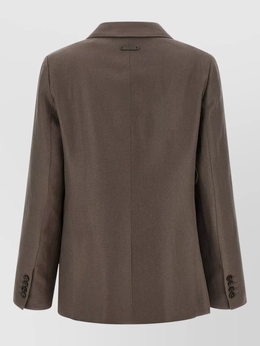 Peserico Linen Double-Breasted Blazer