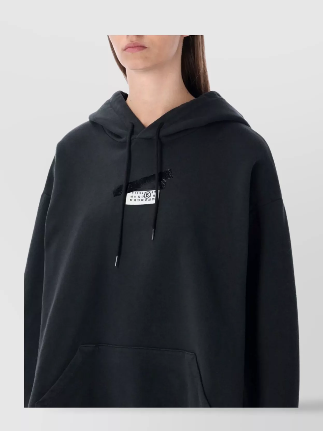Mm6 Maison Margiela Casual Hoodie Featuring Tape Detail