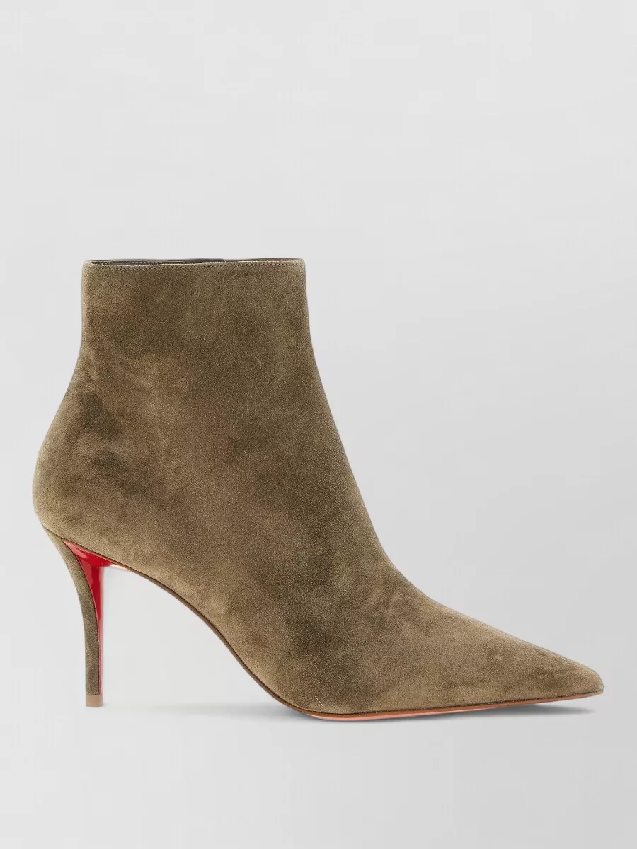 Christian Louboutin suede miss z booty ankle boots
