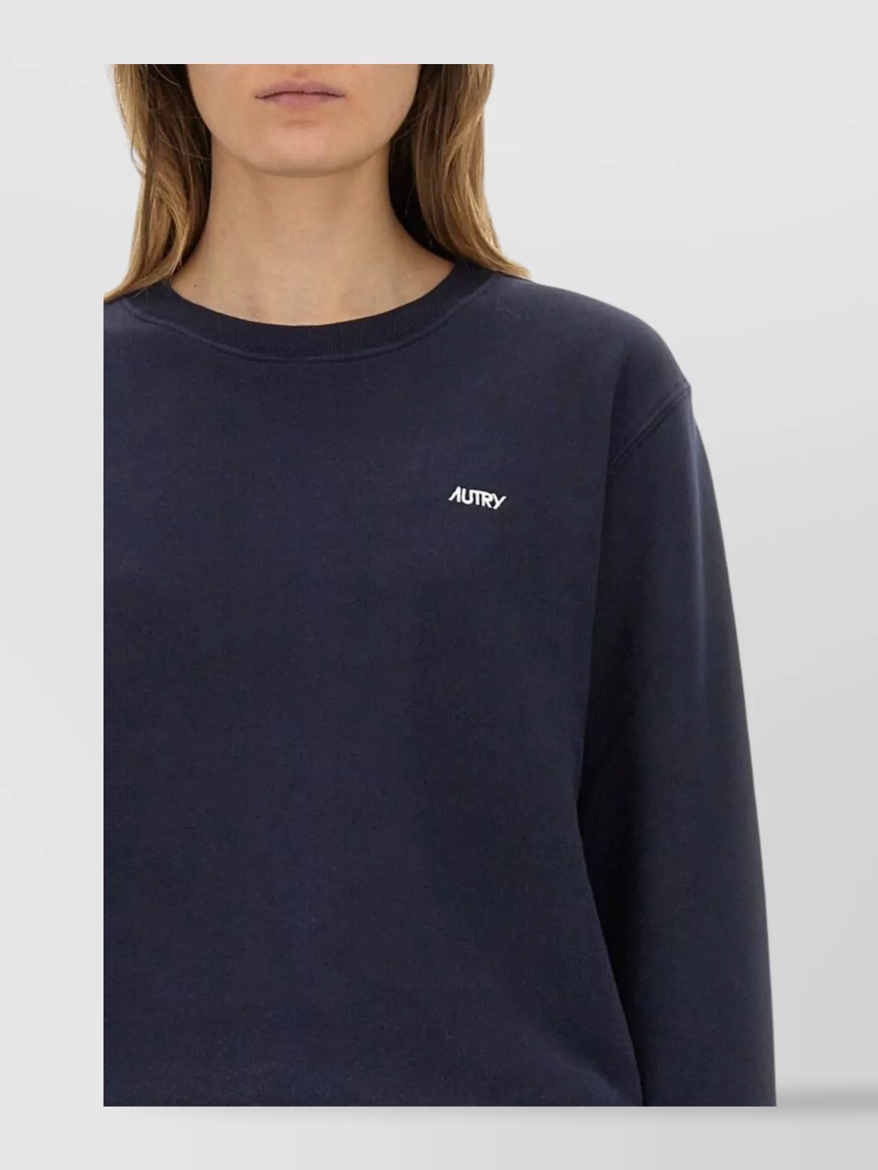 Autry Logo Embroidered Crew Neck Sweatshirt