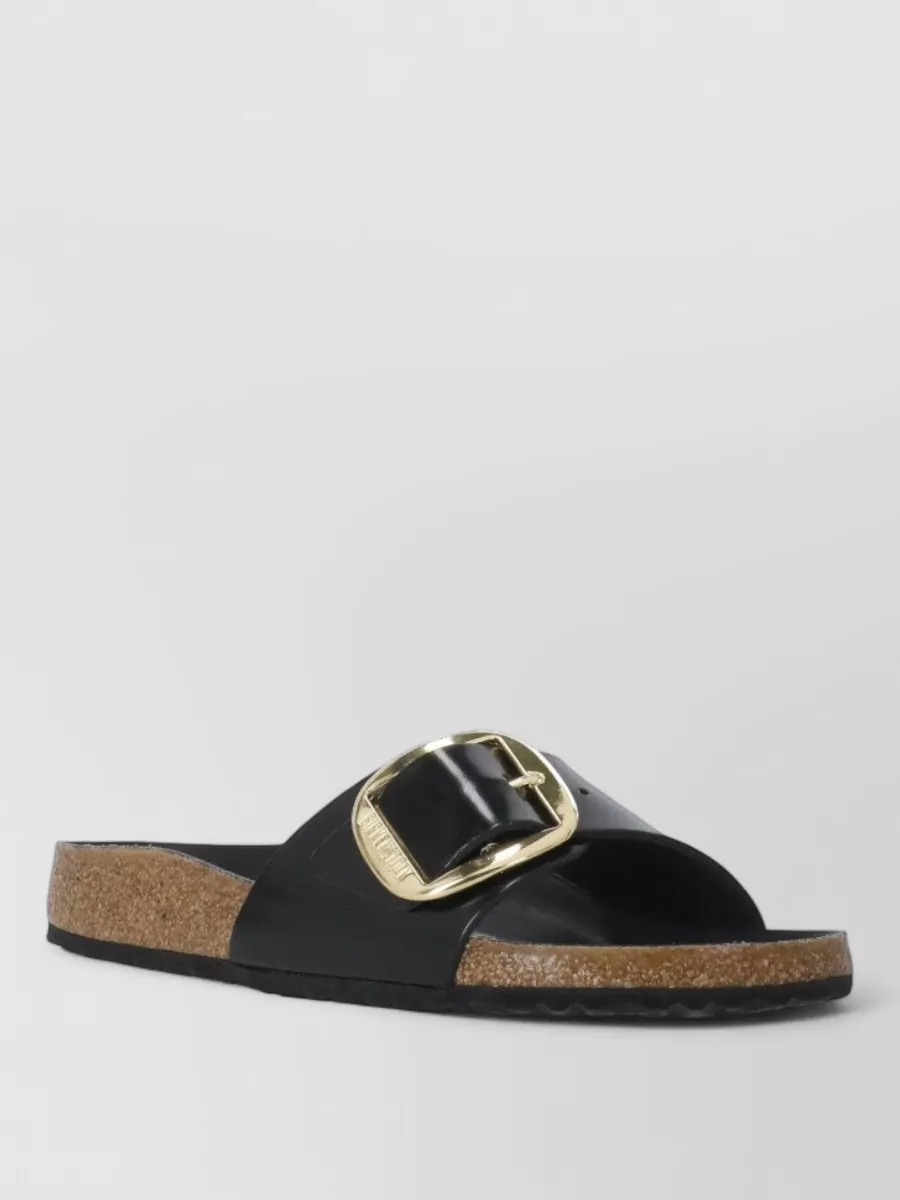 Birkenstock Leather Women Sandals Cork Sole