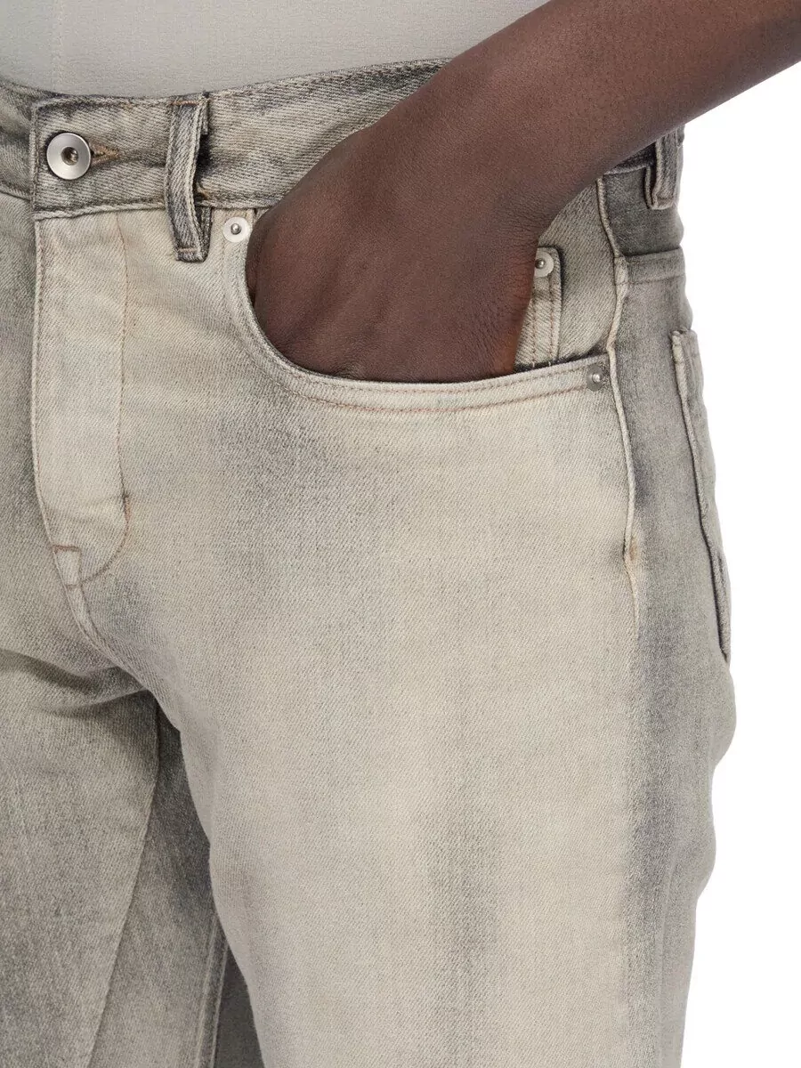 Rick Owens Drkshdw Denim Low-Rise Regular-Fit Jeans