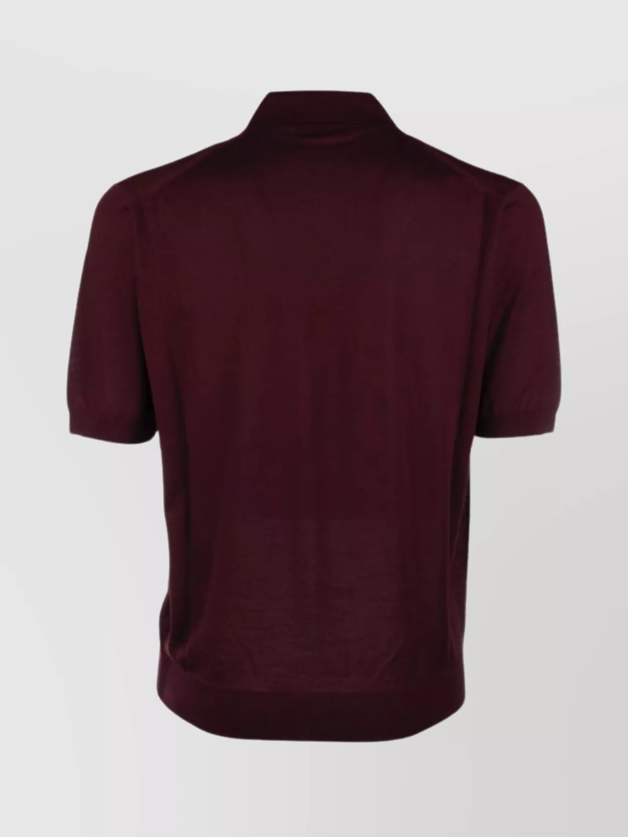 Prada Ribbed Knit Polo Shirt With Cuffs And Hem