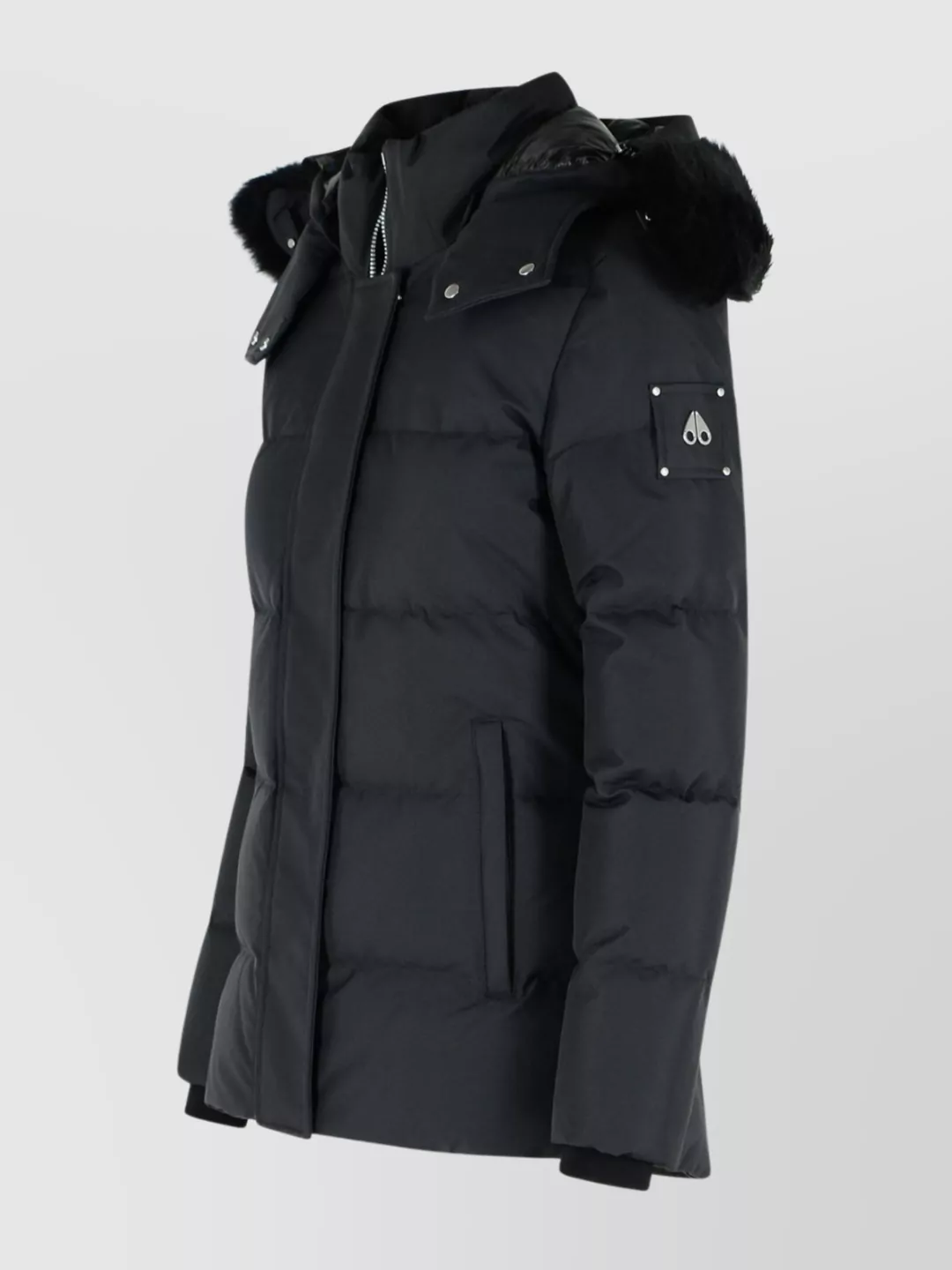 Moose Knuckles Hooded Quilted Down Jacket Pockets