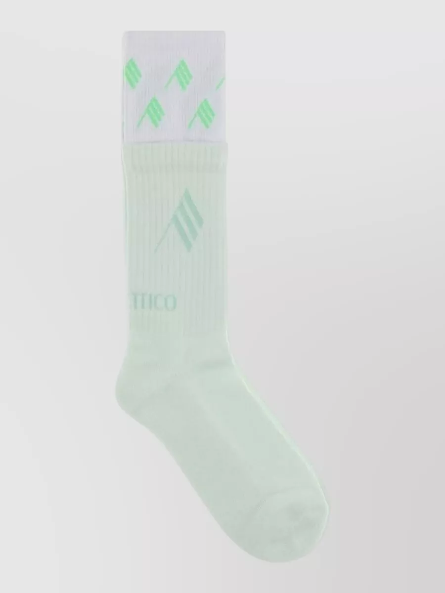The Attico Ribbed logo socks