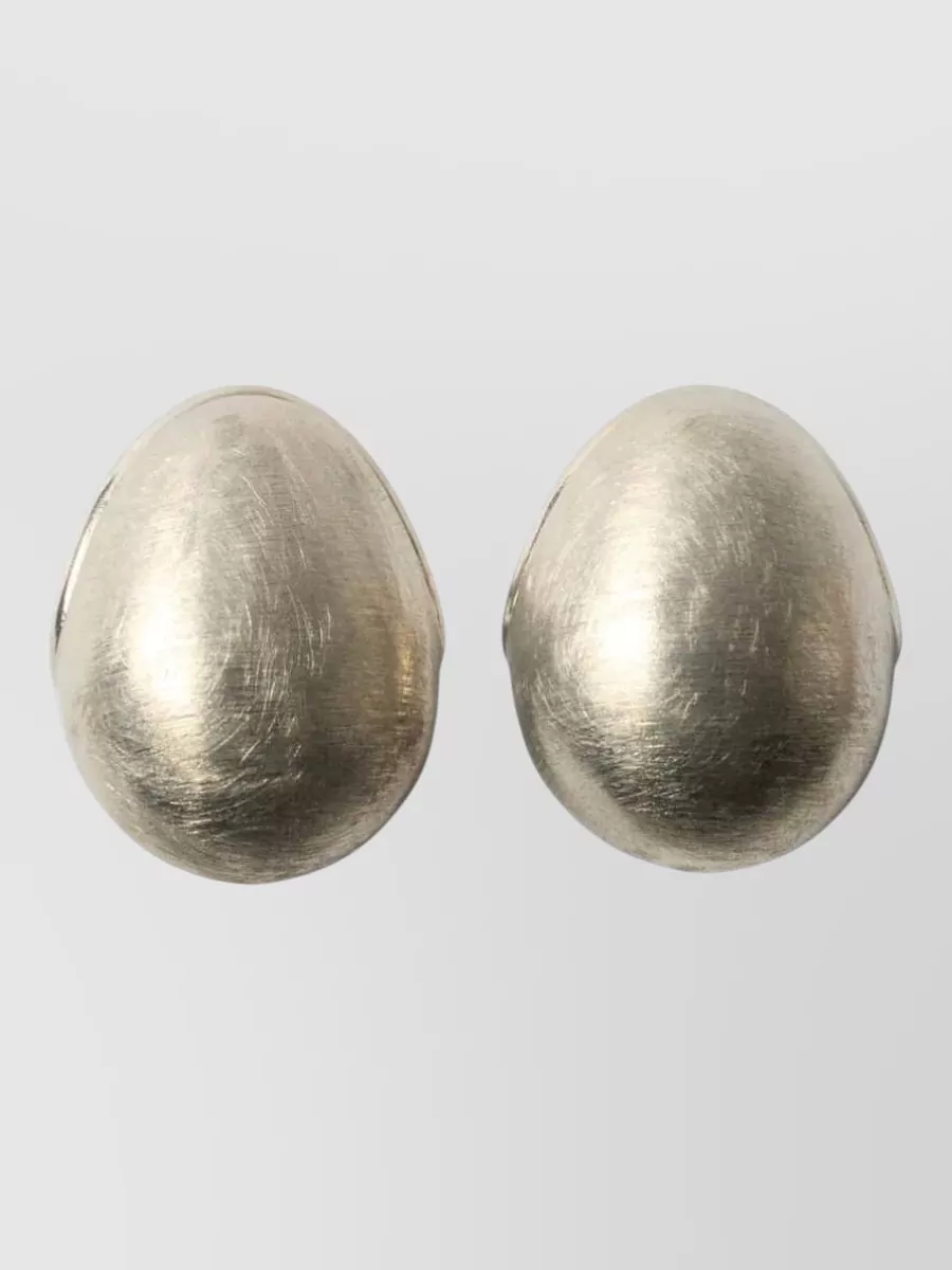 Jacquemus Brushed Hoop Earrings