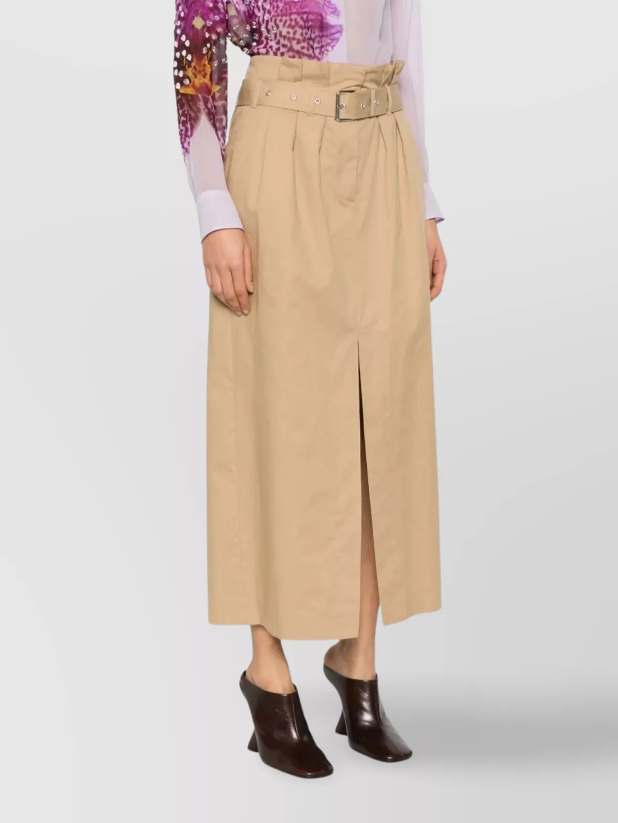 ［25ss新作］Dries van noten 'SeachesLong' skirt 108161147103 Dries Van Noten Seaches Long 1147 W.w.skirt In Brown | ModeSens