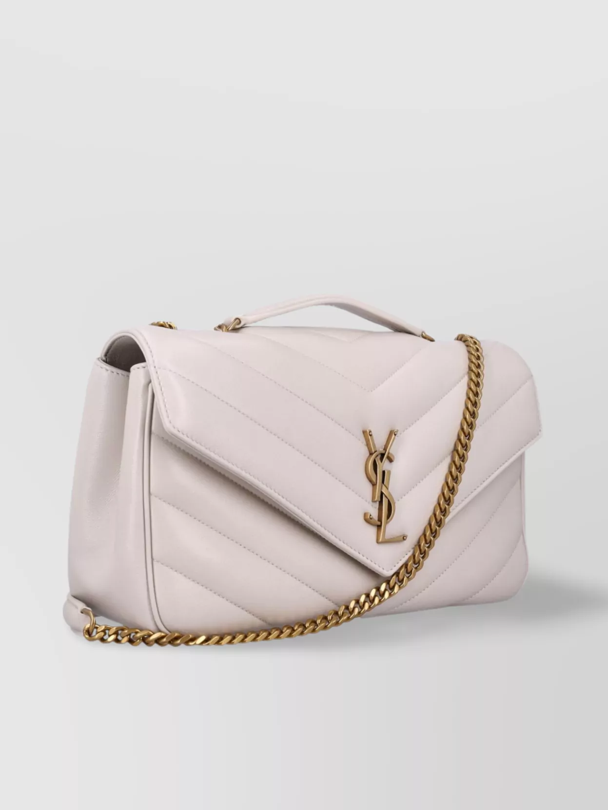 Saint Laurent Quilted Medium Shoulder Bag With Sliding Chain