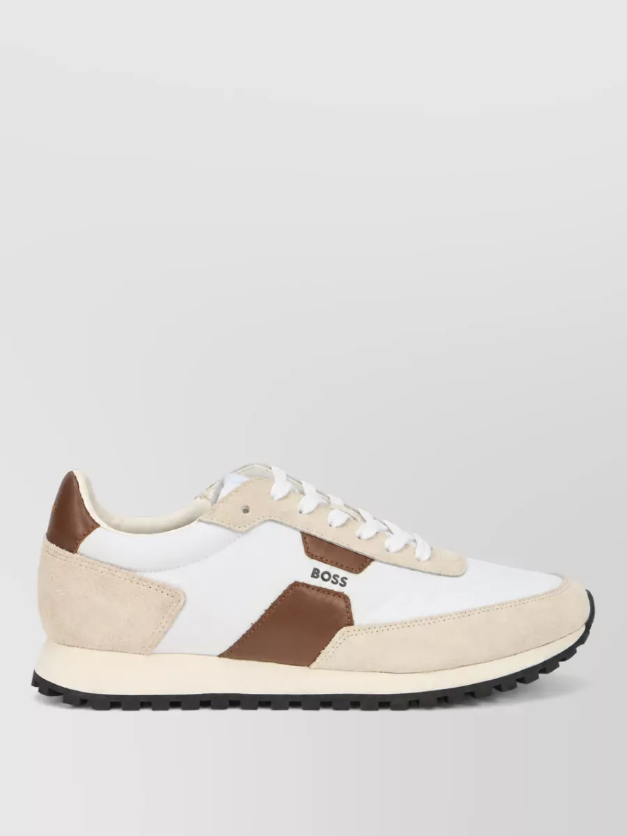 Boss Leather Low-Top Sneakers