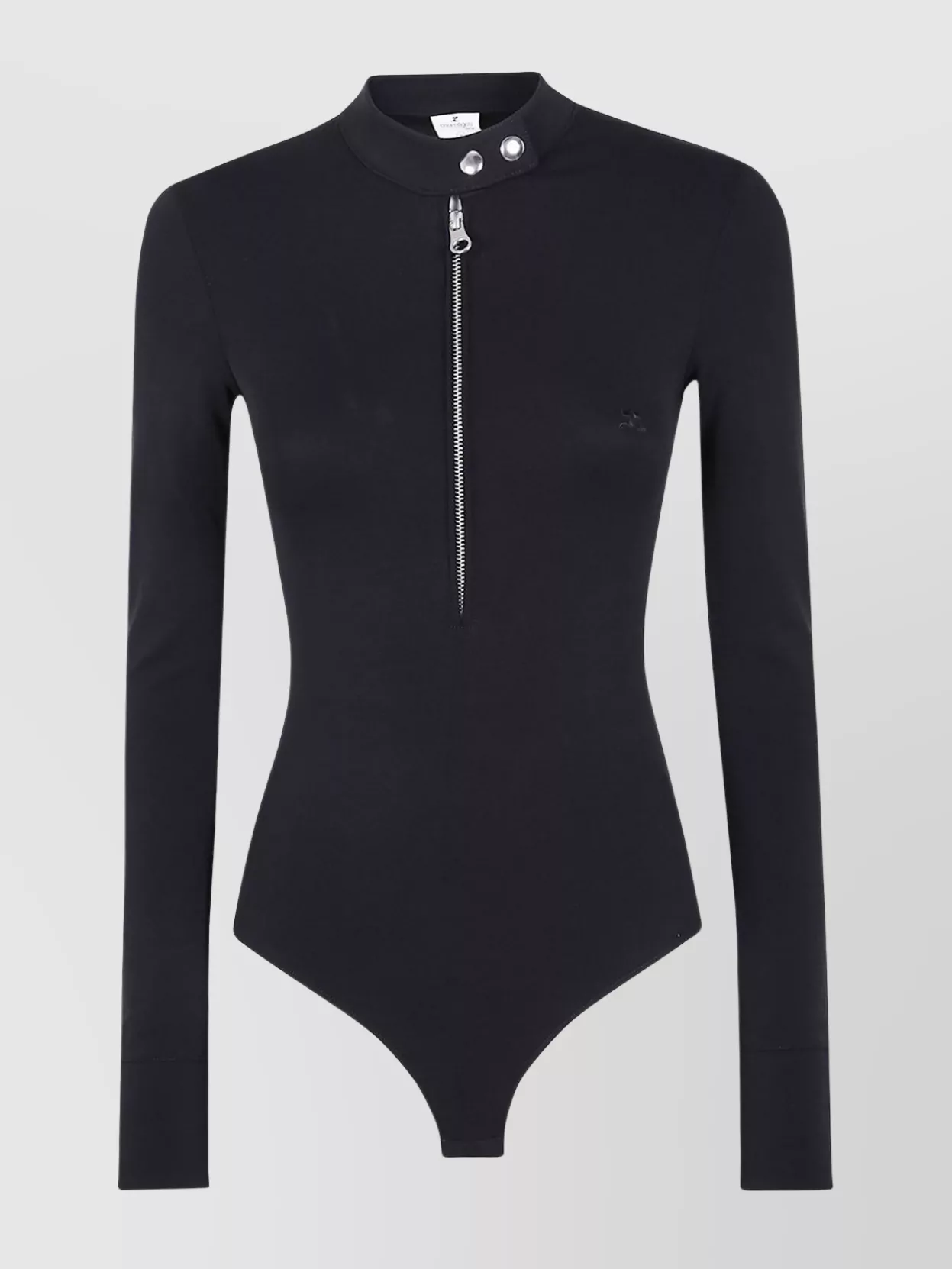 Courrèges Zippered Bodysuit Long Sleeves