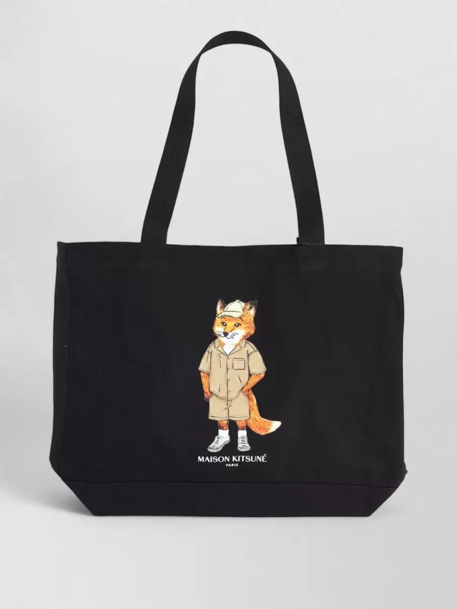 Maison Kitsuné canvas tote bag