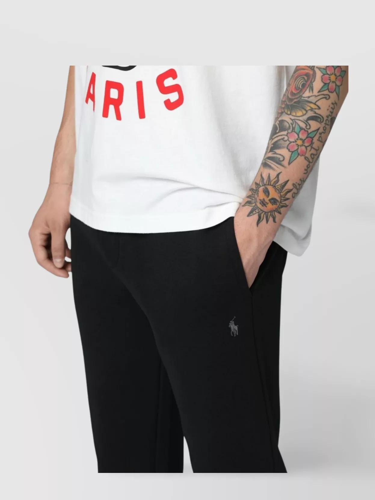 Polo Ralph Lauren Elastic Waistband Track-Pants With Zippered Back Pocket