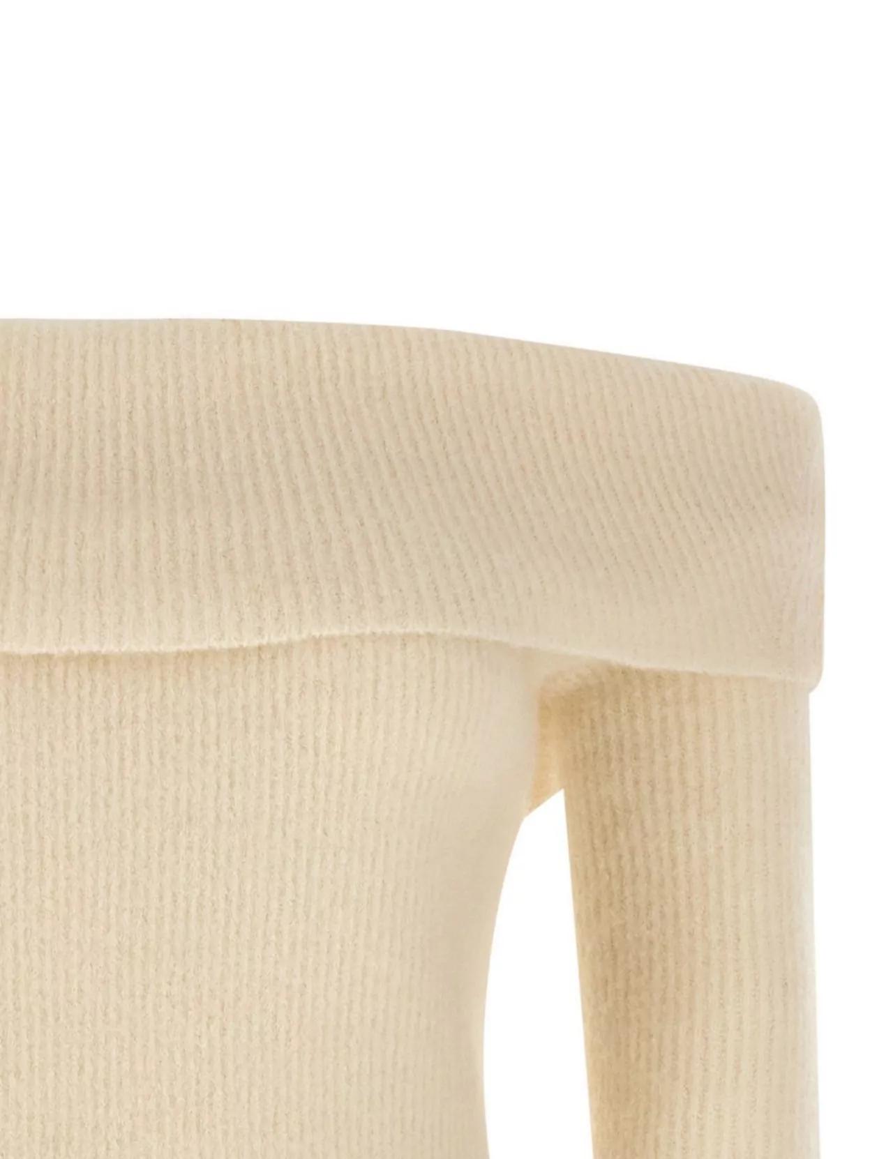 Rick Owens Long Sleeve Off Shoulder Knit Sweater