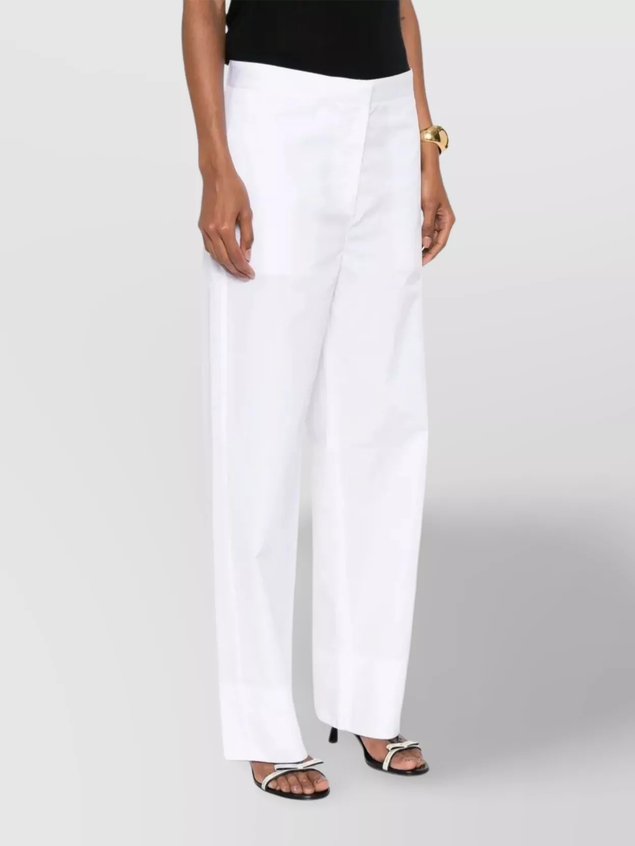 Totême Toteme Trousers With Stitching Detail In White