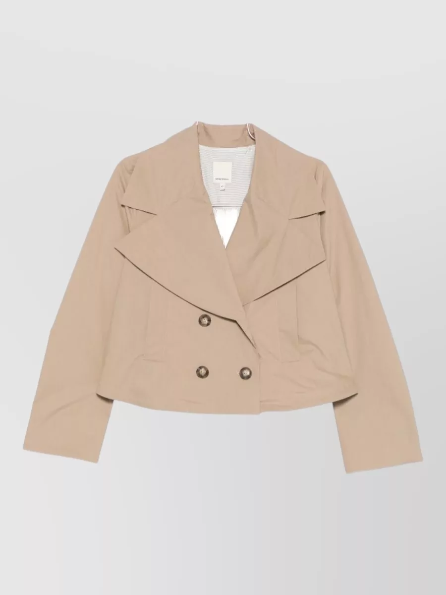 Emporio Armani Double-Breasted Cropped Jacket