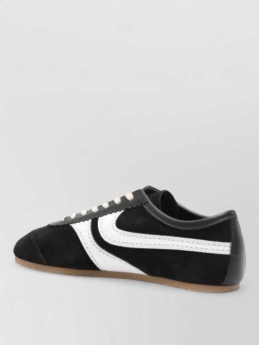 Dries Van Noten Leather Low-Top Sneakers
