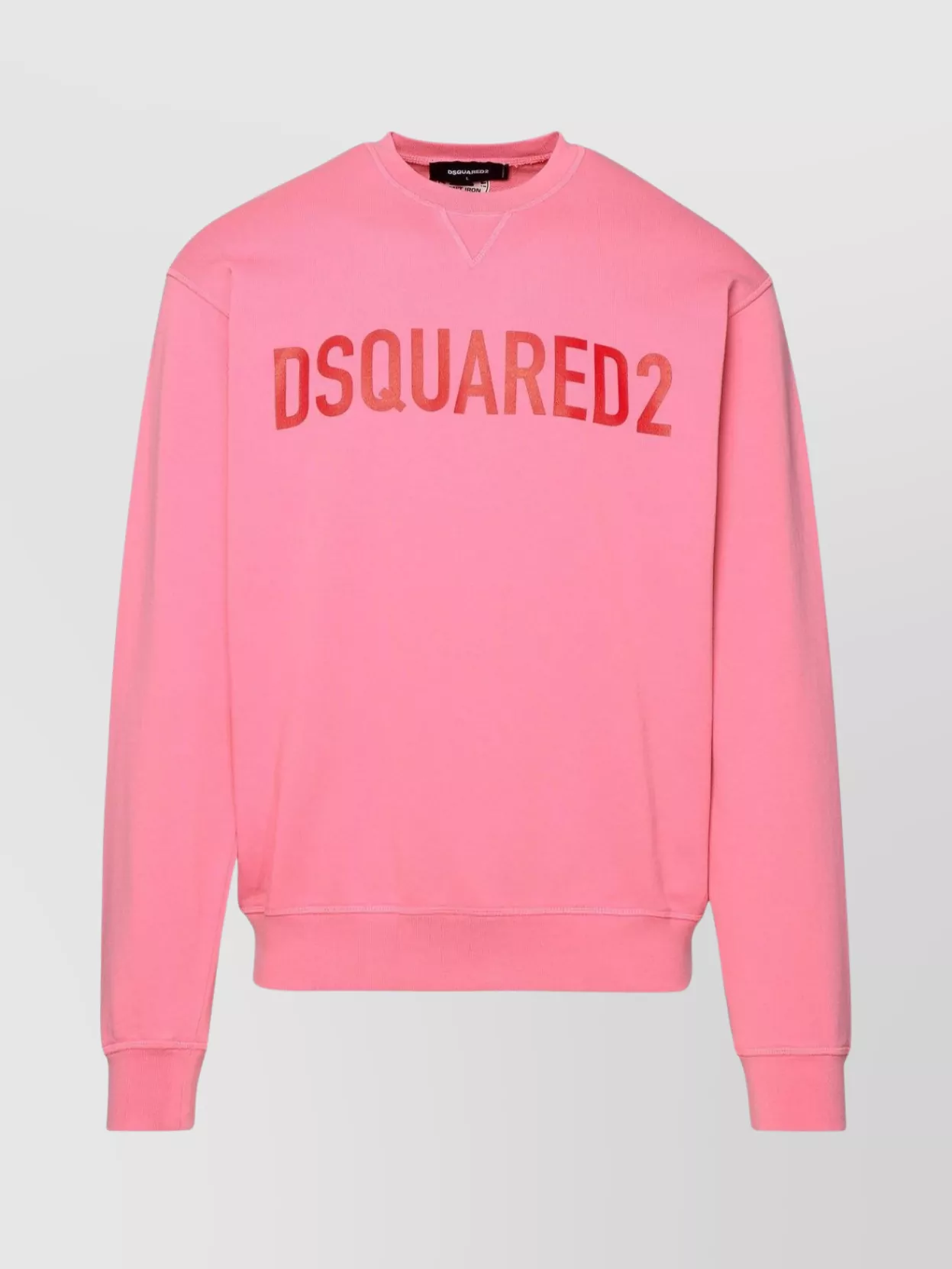 Dsquared2 Logo Cool Fit Cotton Crew Sweatshirt In Pink