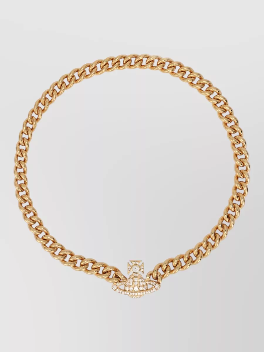 Vivienne Westwood crystal-embellished pendant necklace