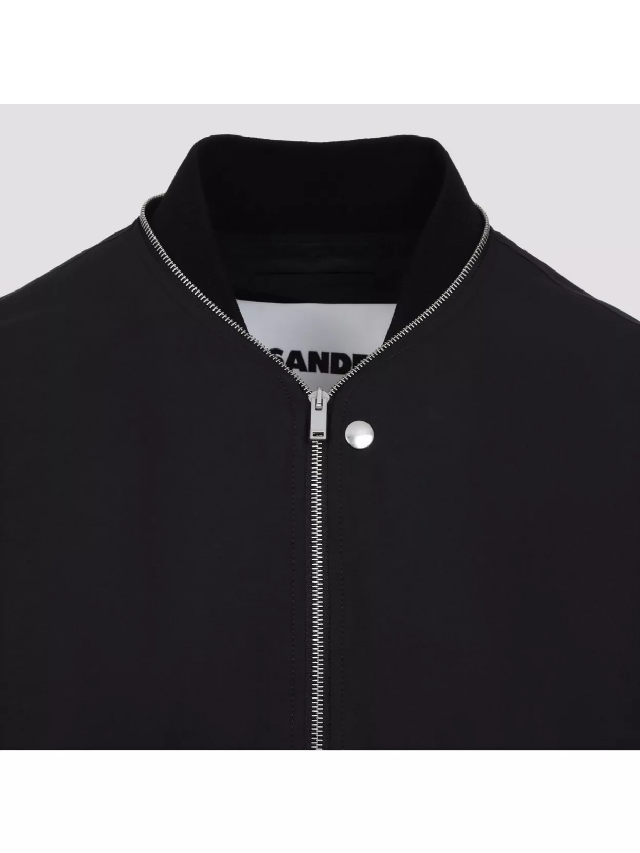 Jil Sander Zip-up Bomber Jacket In Black