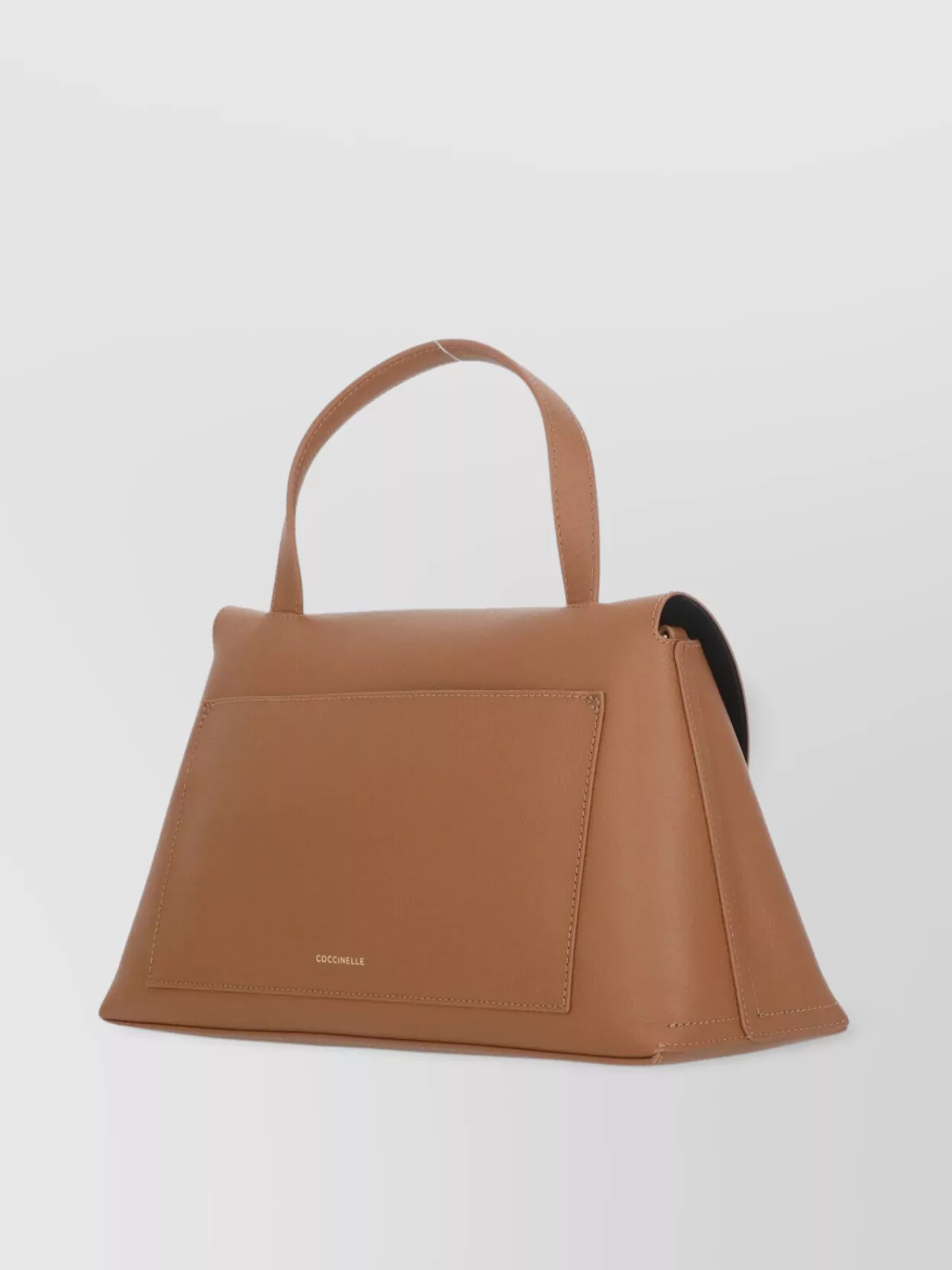 Coccinelle Curved Top Handbag With Circular Detail And Detachable Shoulder Strap