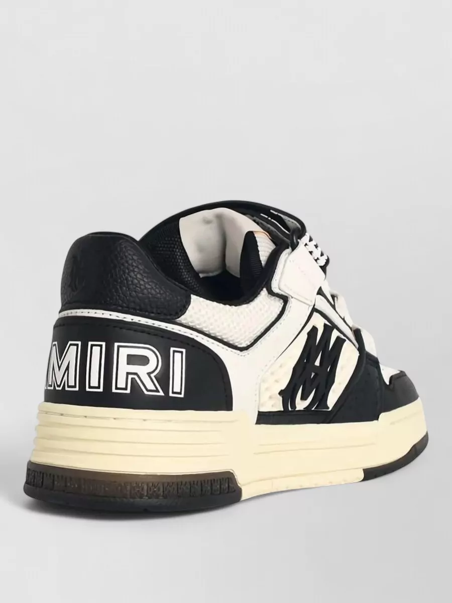 Amiri Leather Strap Low-Top Sneakers