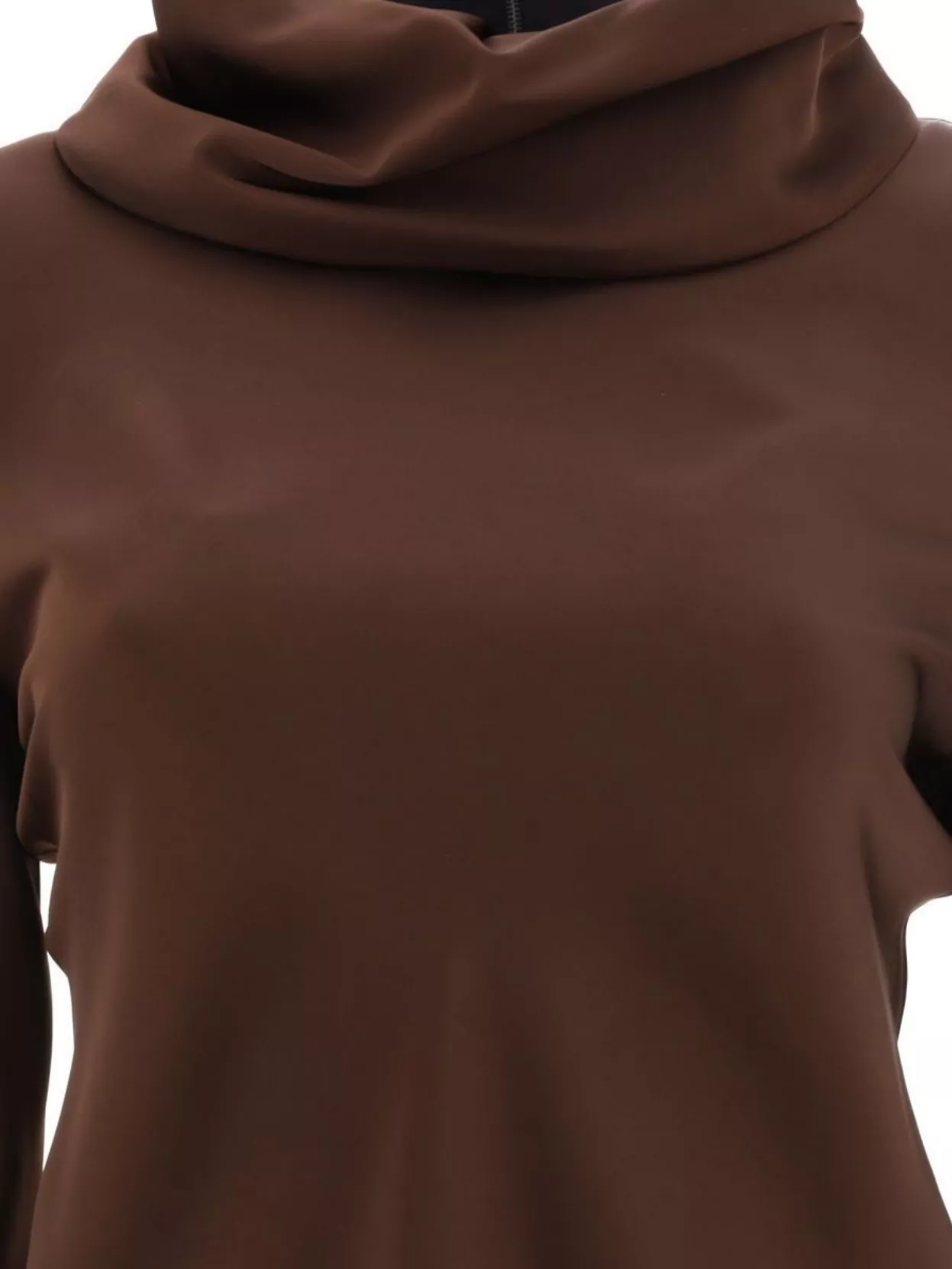 Jil Sander Neck Cowl Sleeves Long Knitwear In Brown