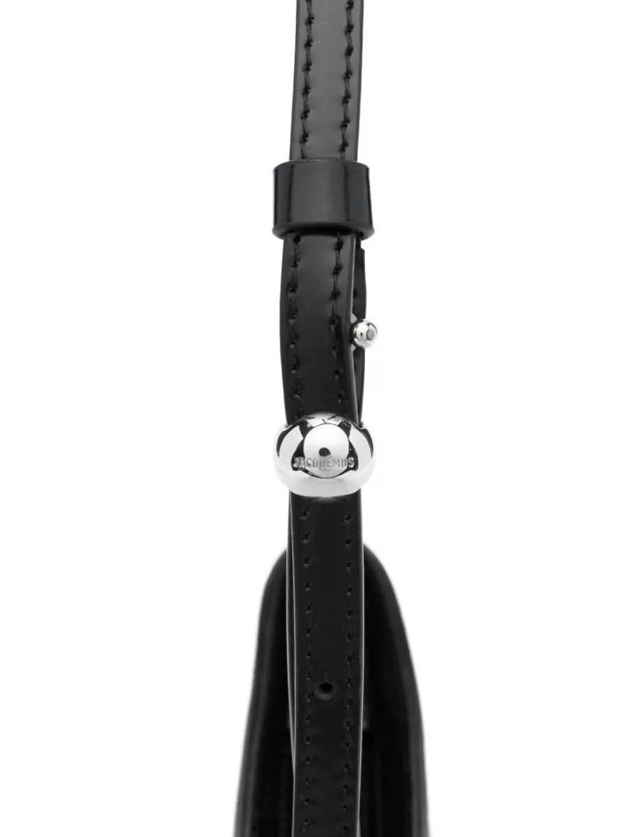 Jacquemus Le Petit Bisou Leather Shoulder Bag Adjustable Strap