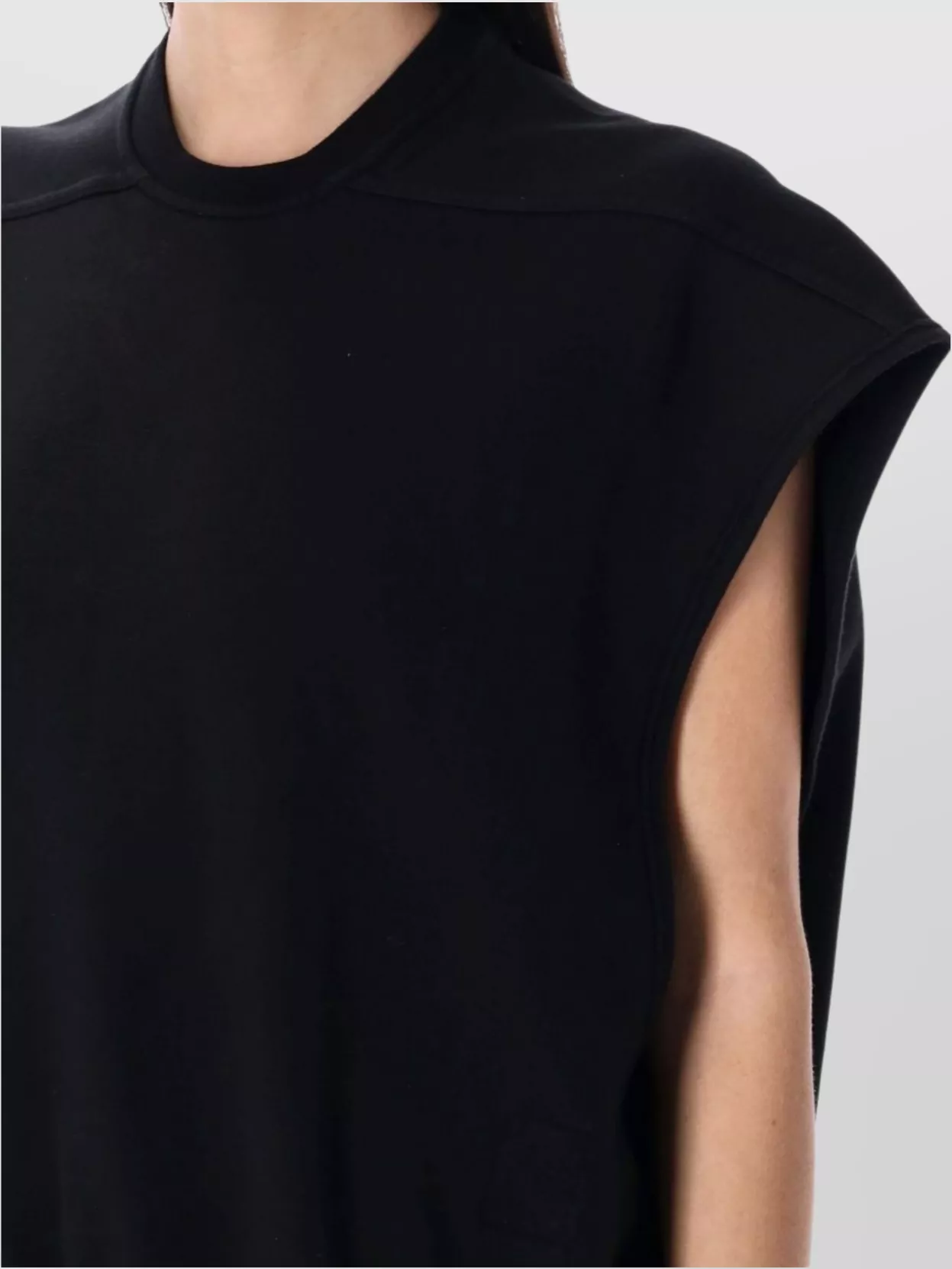 Rick Owens Drkshdw Oversized Tatlin Sleeveless Sweatshirt