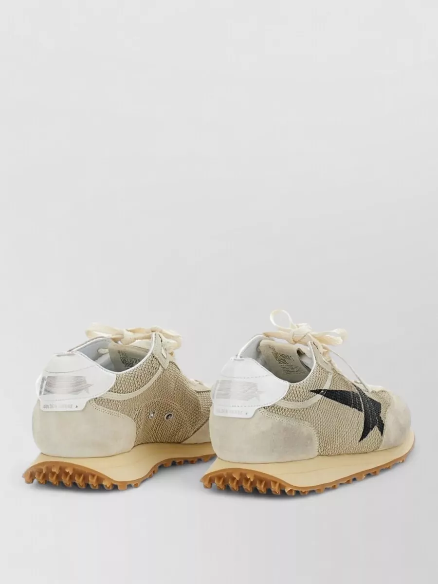Golden Goose Low Sneakers Mesh Panels Suede Accents Rubber Sole