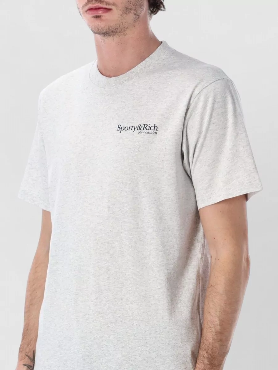 Sporty & Rich Run Club Logo Crew Neck T-Shirt