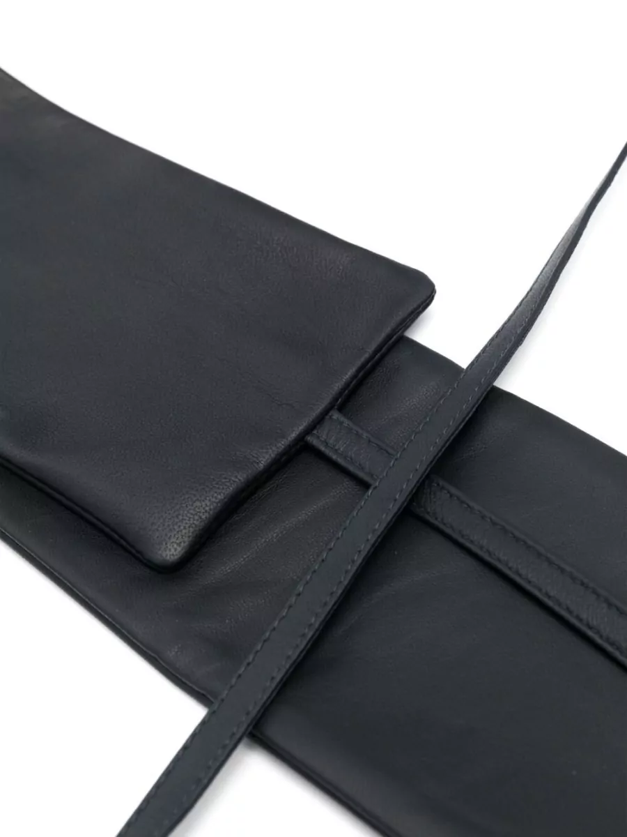 Furling By Giani Leather Paneled Self-Tie Belt