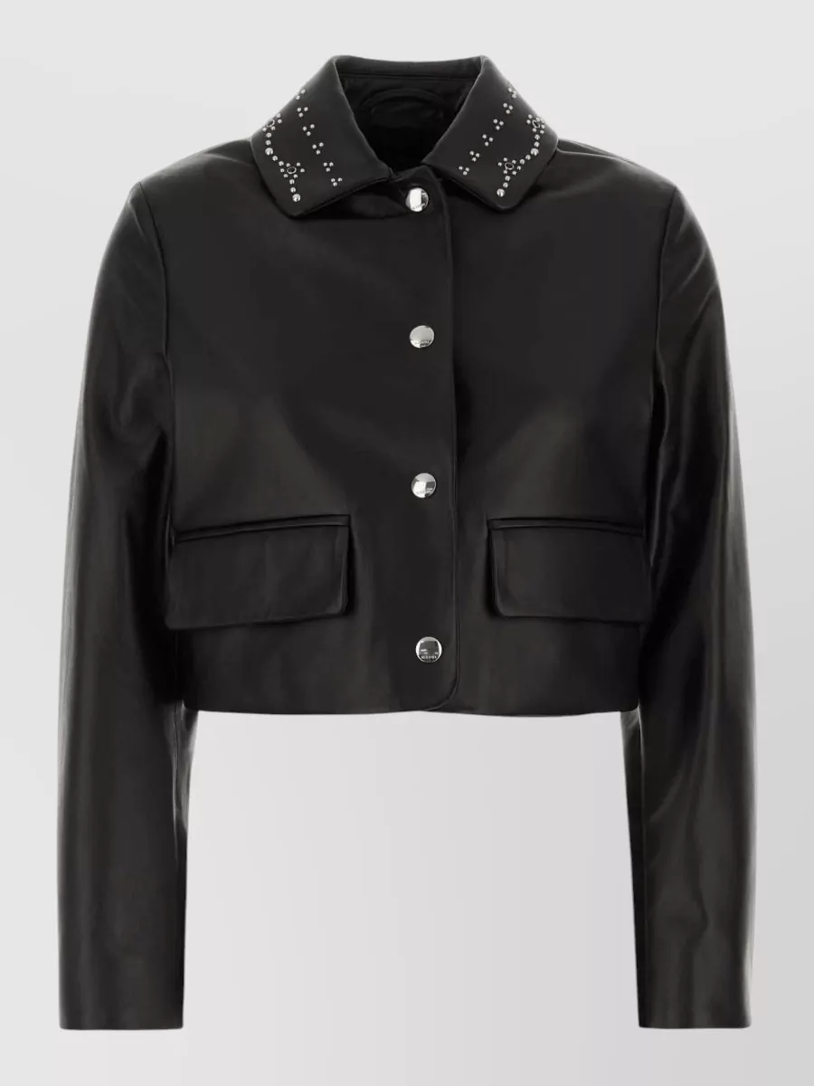 Marni studded cropped leather jacket