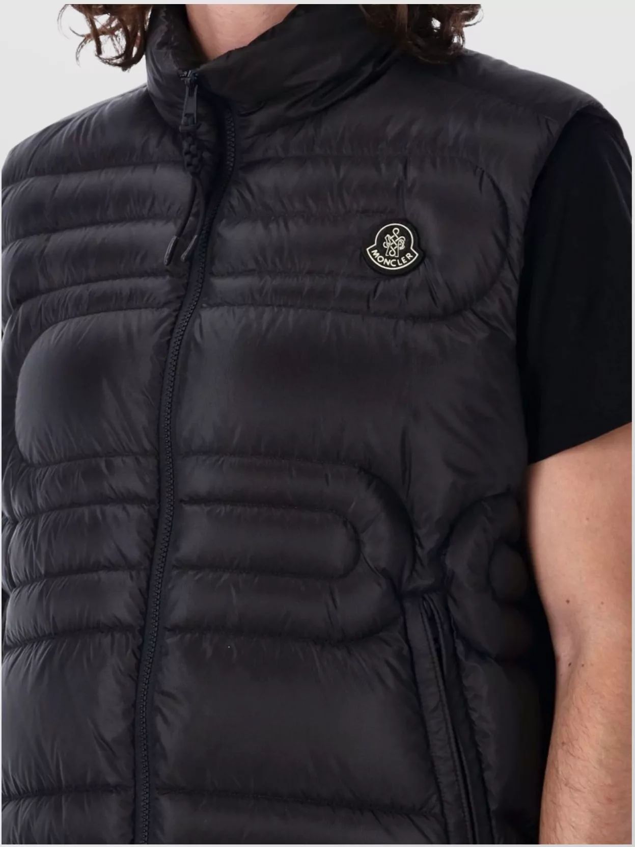 Moncler Padded Sleeveless High Collar Vest