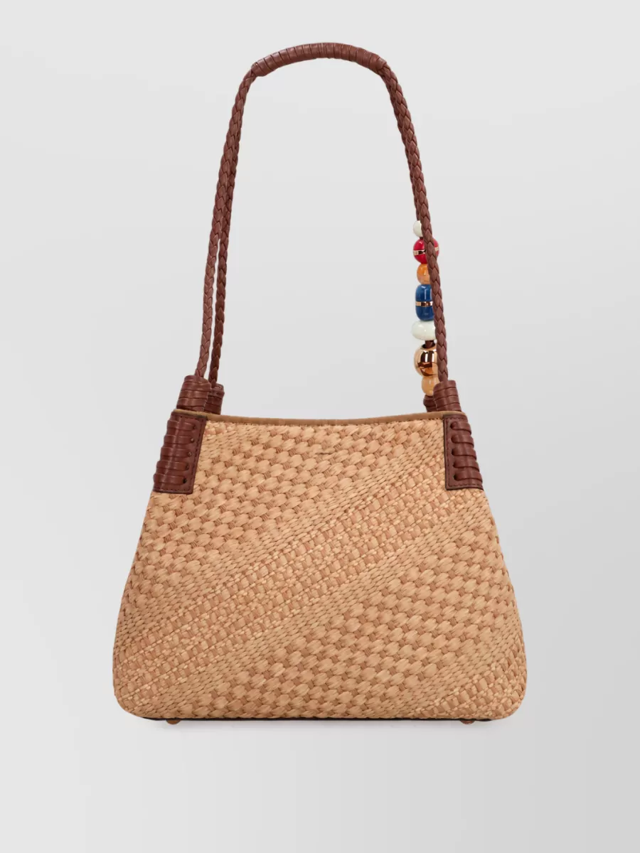 Etro Small Raffia Beach Bag