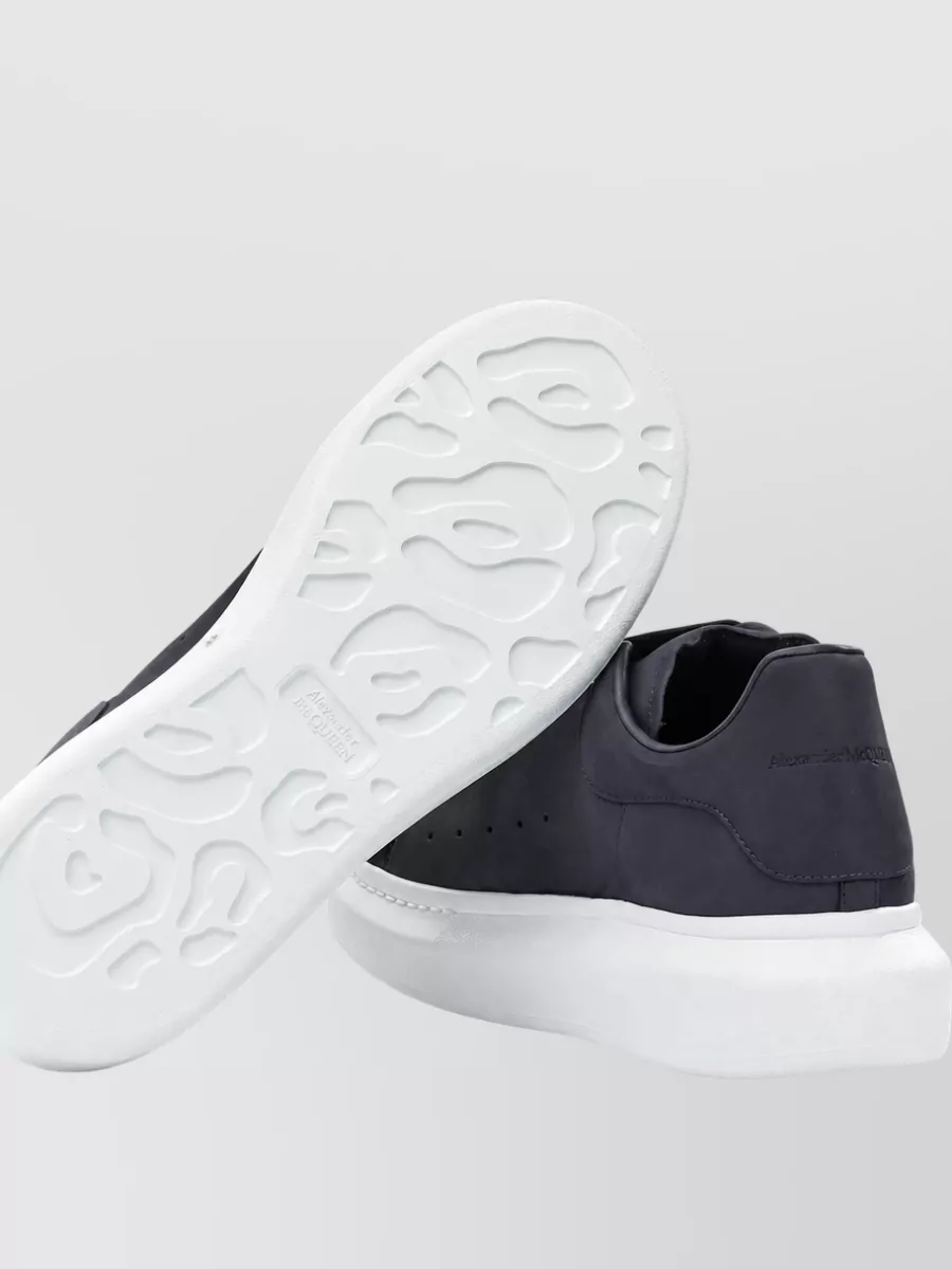 Mc Queen Nubuck Leather Low-Top Sneakers