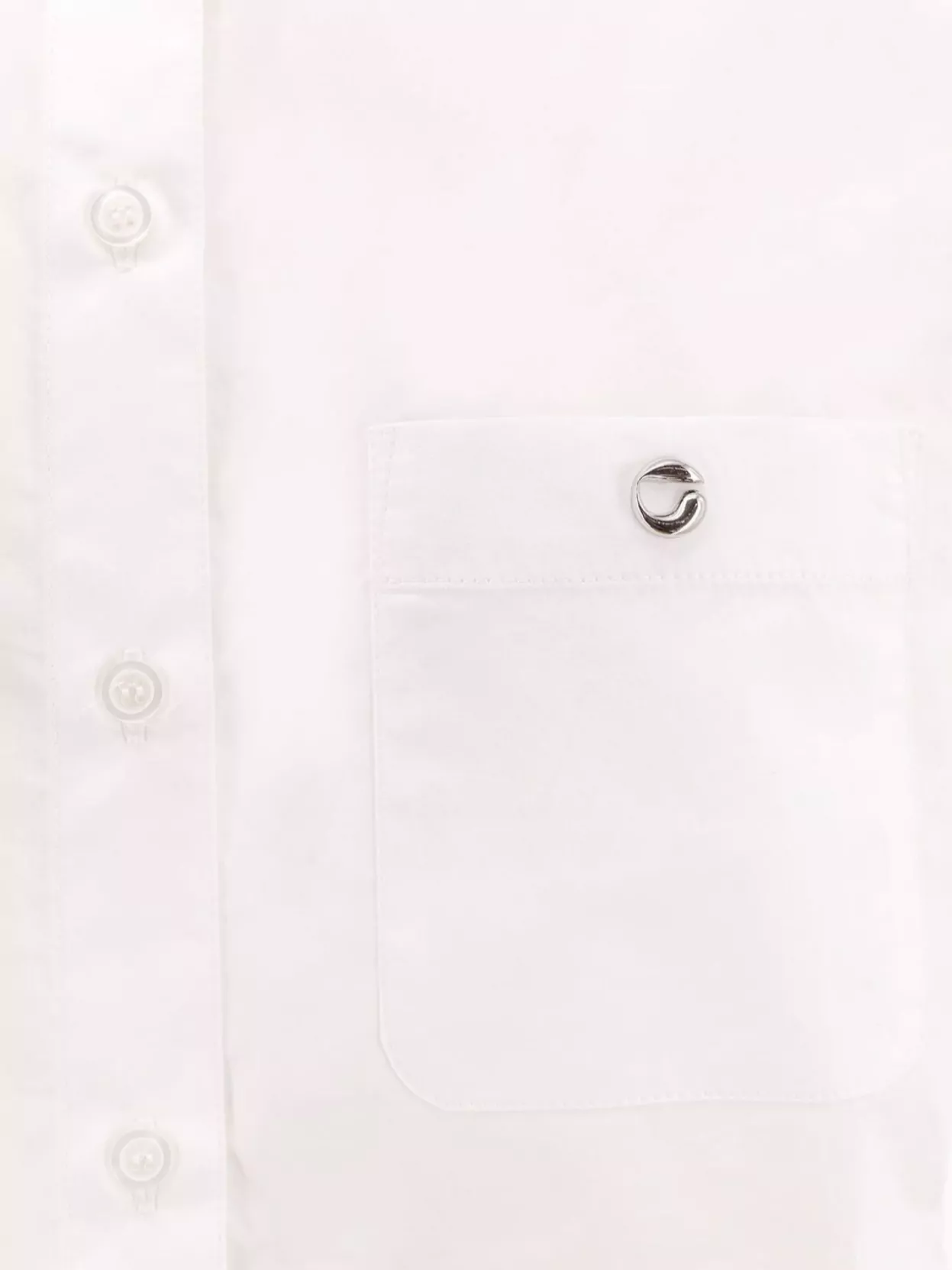 Coperni Cotton Shirt With Pointed Collar And Pocket