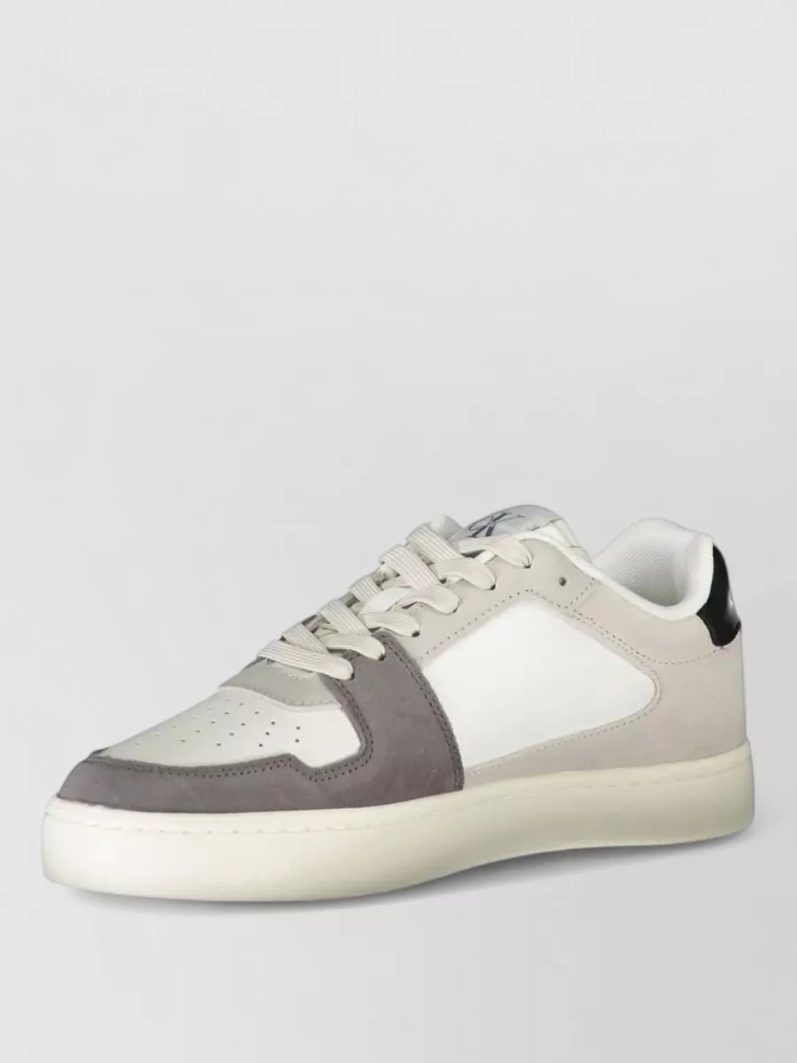 Calvin Klein Leather Lace-Up Sneakers