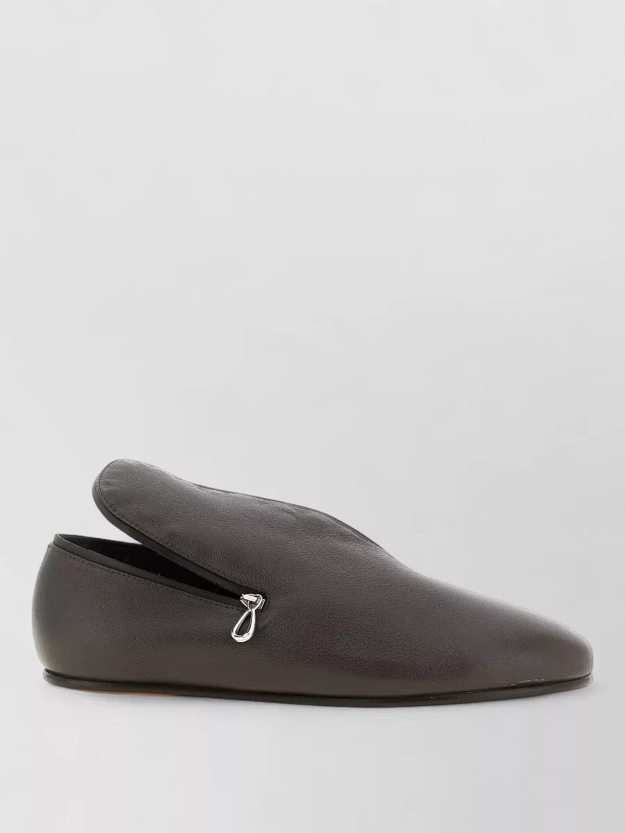 Kiko Kostadinov Leather Asymmetric Loafers