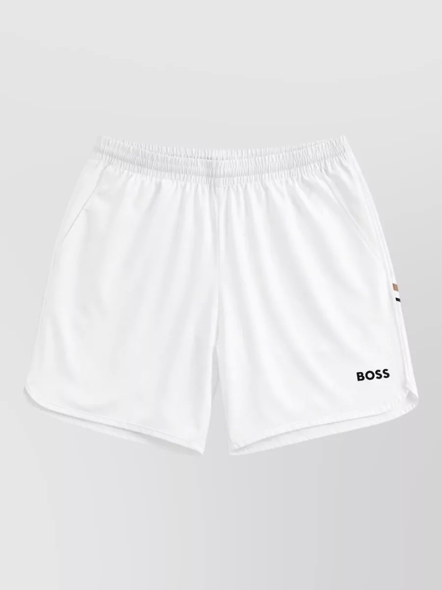 Boss Logo swim shorts