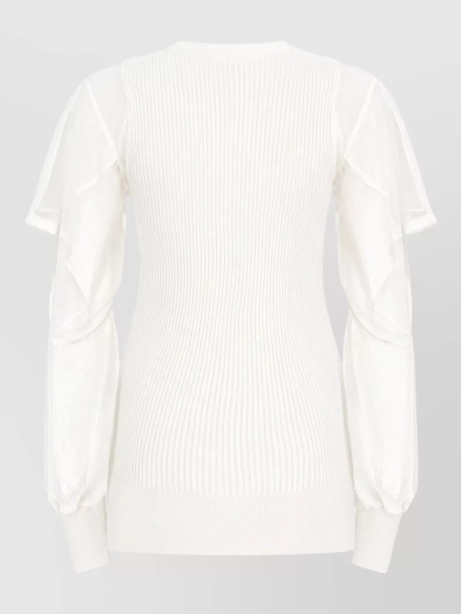 Sacai Cotton Slim-Fit Blouse