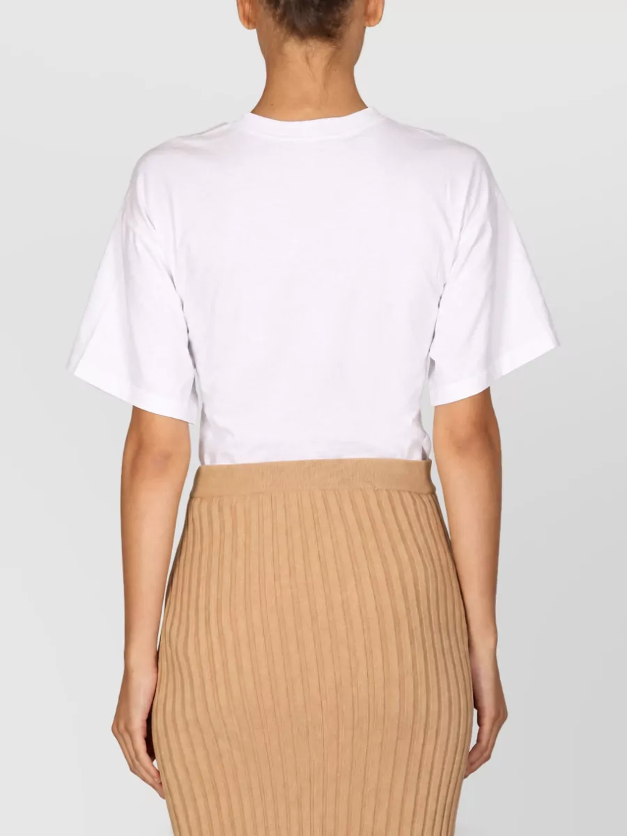 Stella Mccartney Twisted Cotton T-Shirt