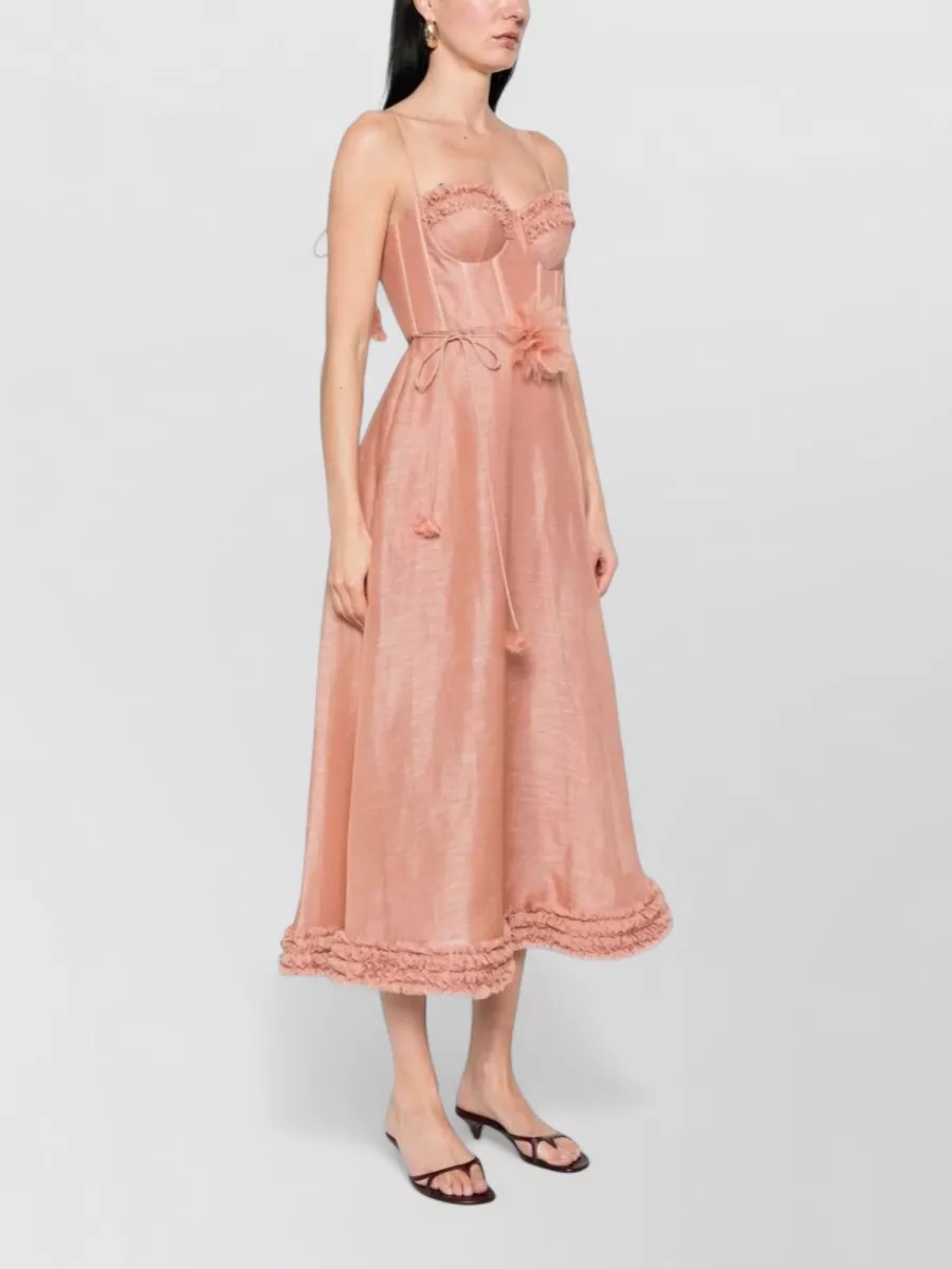 Zimmermann Silk Linen Midi Dress
