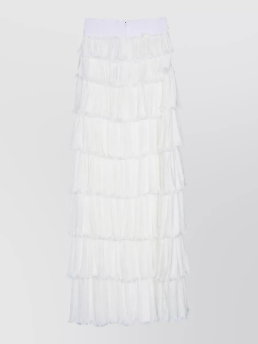 Elisabetta Franchi Ruffled Maxi Skirt