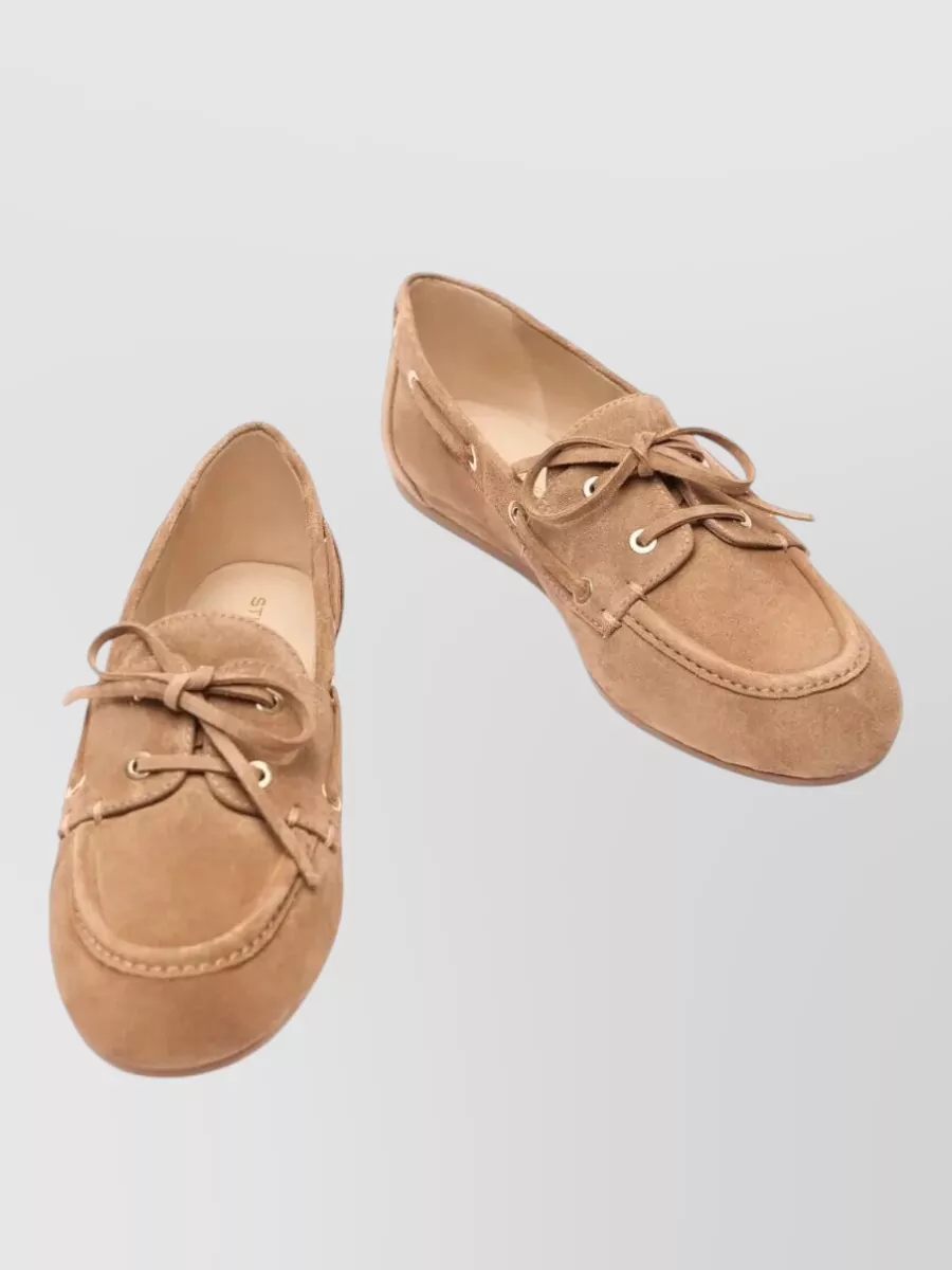 Stuart Weitzman Suede Leather Loafers
