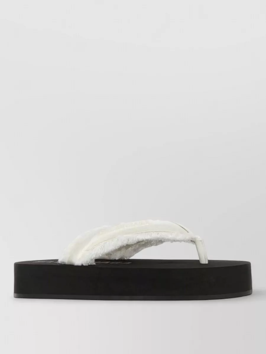 Balenciaga satin thong sandals