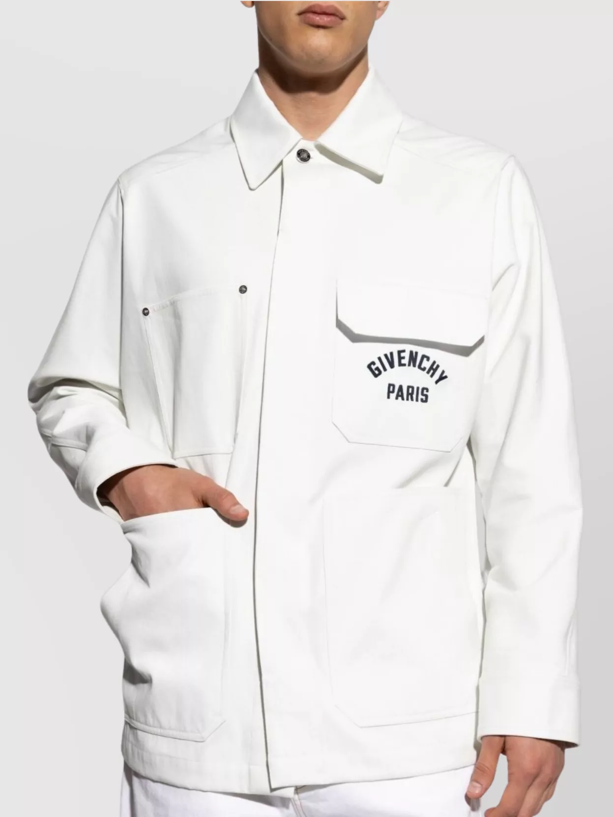 Givenchy Relaxed Fit Jacket With Front Pockets And Long Sleeves