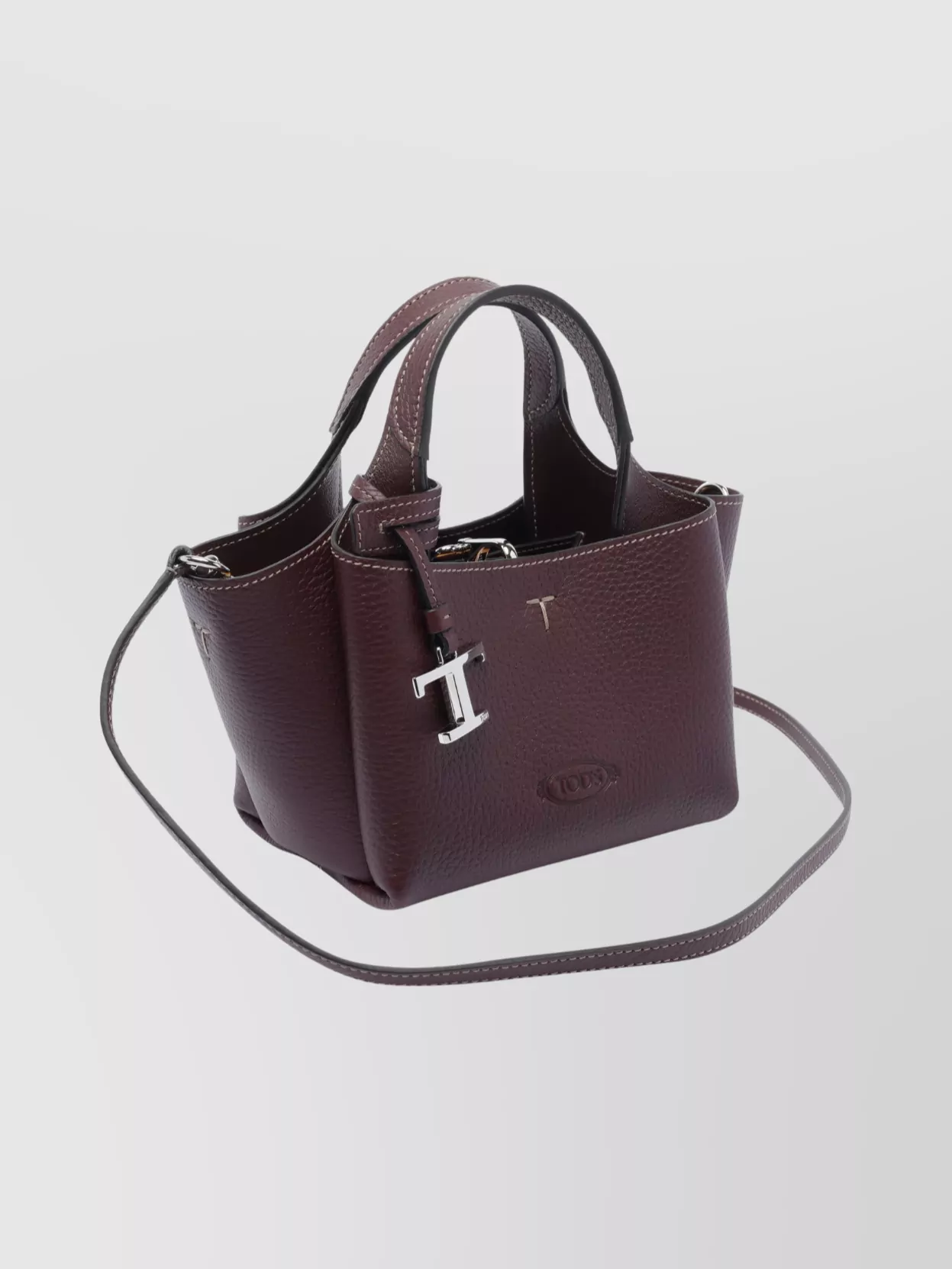 Tod's Dual Handle Micro Leather Shoulder Bag