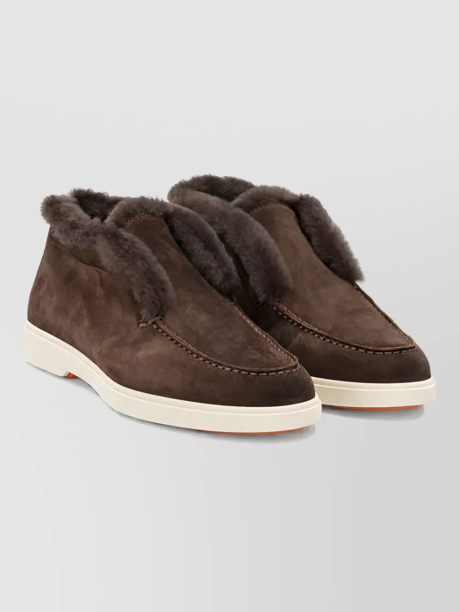 Santoni Suede Leather Boots