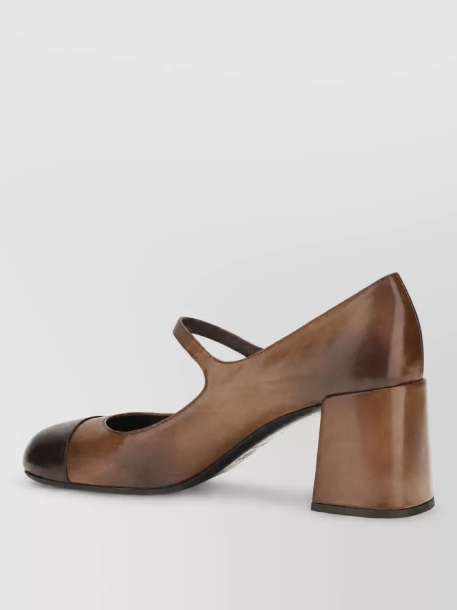 Miu Miu Leather Mary Jane Ballerina Shoes